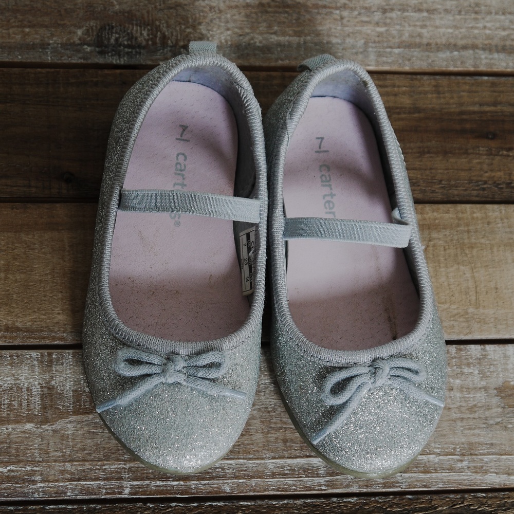 carters glitter ballet flats
